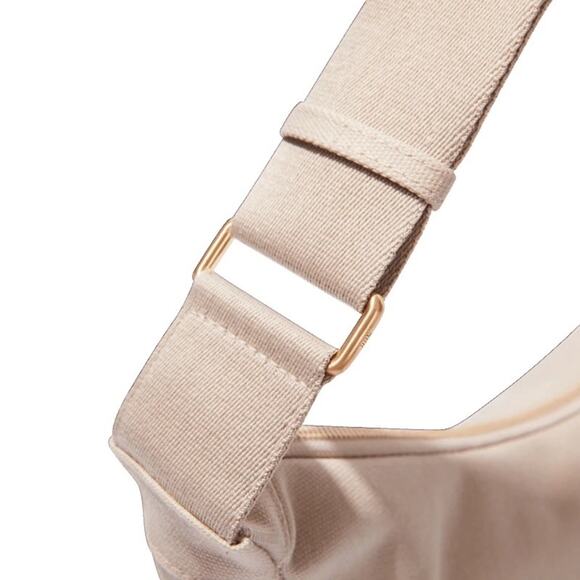 July Everyday Crescent Crossbody Bag in Taupe 100% Cotton NWT - Picture 4 of 8